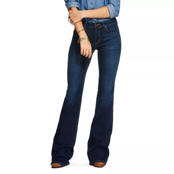 Ariat Denim - Arait Ladies Ultra Stretch Perfect Rise Katie Flare Jeans 31R
